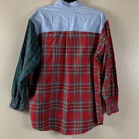 Women’s STUDIO COLLECTION WOMAN size 20W COTTON plaid button down - Picture 4 of 5